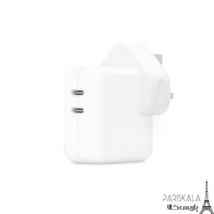 شارژر دیواری اپل 35 وات مدل APPLE 35W DUAL USB-C PORT 3B/A اپل استوری اورجینال
