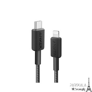 کابل شارژر لایتنینگ انکر مدل ANKER A81B5 USB-C TO LIGHTNING 3 FT طول 1 متر